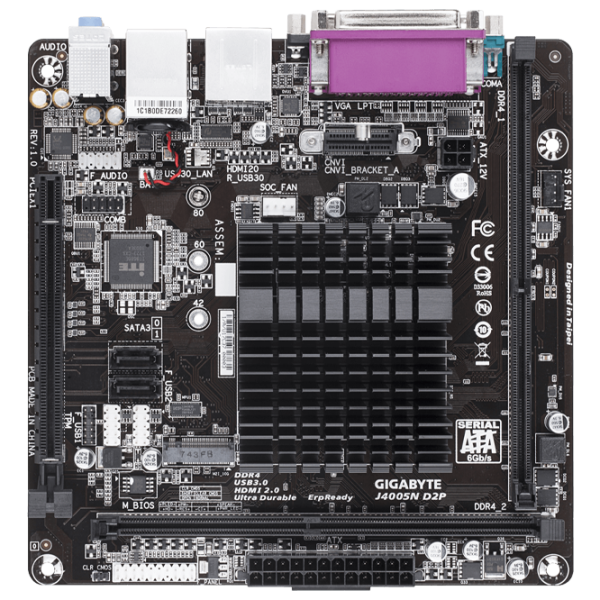 Материнская плата Gigabyte J4005N D2P Mini-ITX photo 1