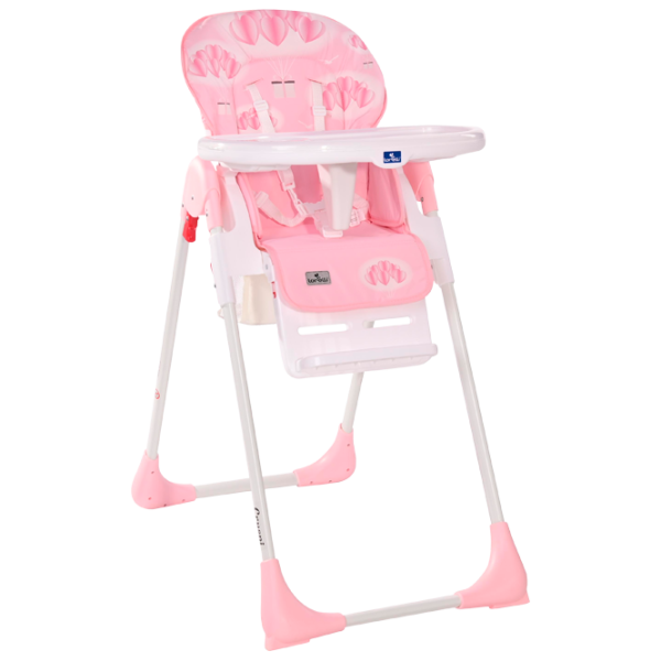 Scaun de masă Lorelli Cryspi (10100442111) Clasic/ 6 luni / Pink  photo 1
