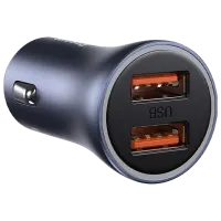 Автомобильное зарядное устройство Baseus Golden Contactor Pro Тёмно-серый