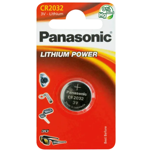 Baterie Panasonic 29706-014 Lithium CR2032 3 V / 1 buc. photo 1