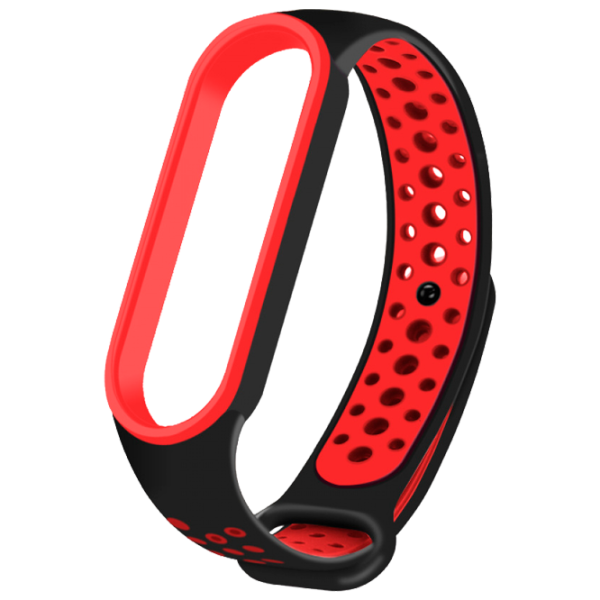 Ремень Xiaomi Mi Band 6 Nike TPU/ Черный Красный photo 1 Ремень Xiaomi Mi Band 6 Nike TPU/ Черный Красный photo 1