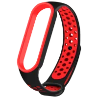 Ремень Xiaomi Mi Band 6 Nike TPU/ Черный Красный