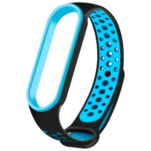 Ремень Xiaomi Mi Band 6 Nike TPU/ Черный Sky Blue photo 1