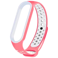 Ремень Xiaomi Mi Band 6 Nike TPU/ Розовый Белый