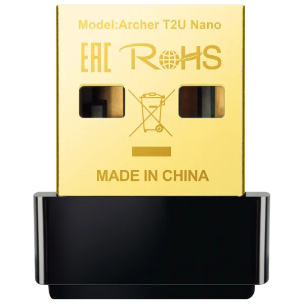 Adaptor de rețea TP-Link Archer T2U Nano Black photo 1
