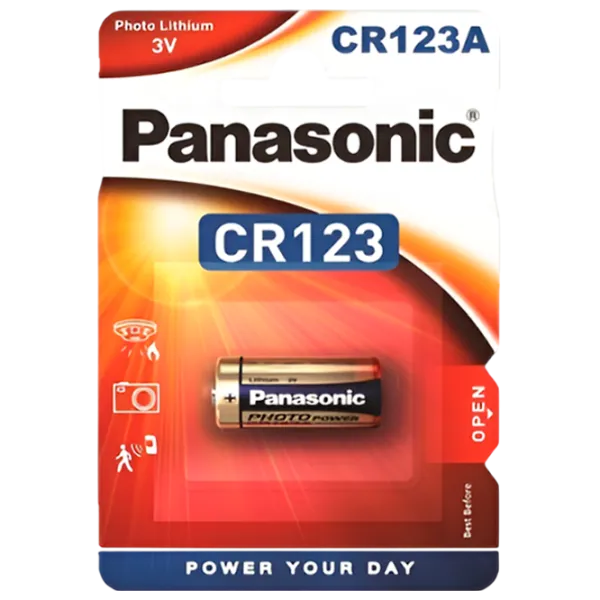 Baterie Panasonic CR123A Lithium CR123A 3 V / 1 photo 1