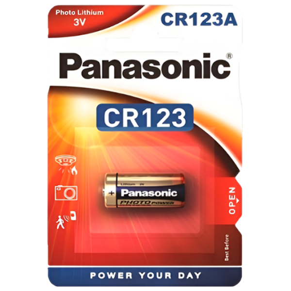 Baterie Panasonic CR123A Lithium CR123A 3 V / 1 photo 1