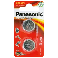 Батарейка Panasonic CR-2025EL 2B Lithium CR2025 3 В / 2 шт.