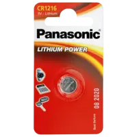 Батарейка Panasonic CR-1216EL/1B Lithium CR1216 3 В / 1 шт.