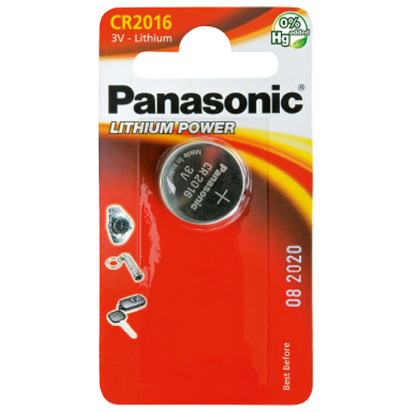 Baterie Panasonic CR-2016EL/1B Lithium CR2016 3 V / 1 buc. photo 1