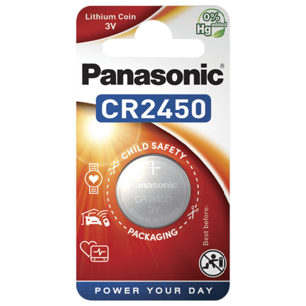 Батарейка Panasonic CR-2450EL/1B Lithium CR2450 3 В / 1 шт. photo 1