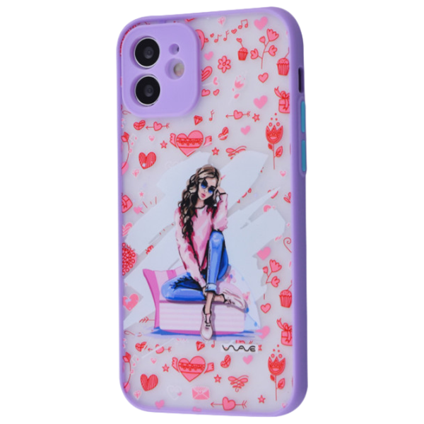 Husă pentru smartphone Apple iPhone 12 WAVE/ Back/ TPU/ PC/ Red Purple photo 1