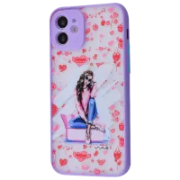 Husă pentru smartphone Apple iPhone 12 WAVE/ Back/ TPU/ PC/ Red Purple