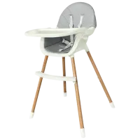 Scaun de masă Kikka Boo Nutri (31004010104) Clasic/ 6 luni / Gray 