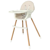 Scaun de masă Kikka Boo Nutri (31004010105) Clasic/ 6 luni / Beige 