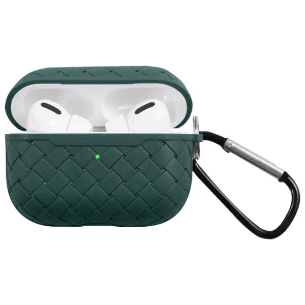 Чехол для наушников Apple AirPods Pro (Weaving) Ncase/ Термополиуретан/ Зелёный photo 1
