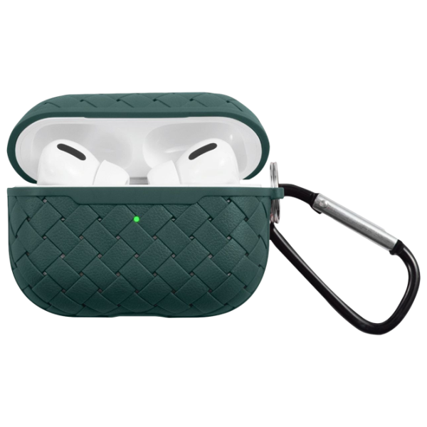 Чехол для наушников Apple AirPods Pro (Weaving) Ncase/ Термополиуретан/ Зелёный photo 1