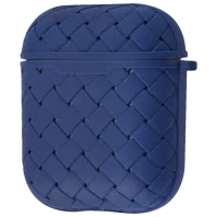 Чехол для наушников Apple AirPods 2 (Weaving) Ncase/ Термополиуретан/ Синий