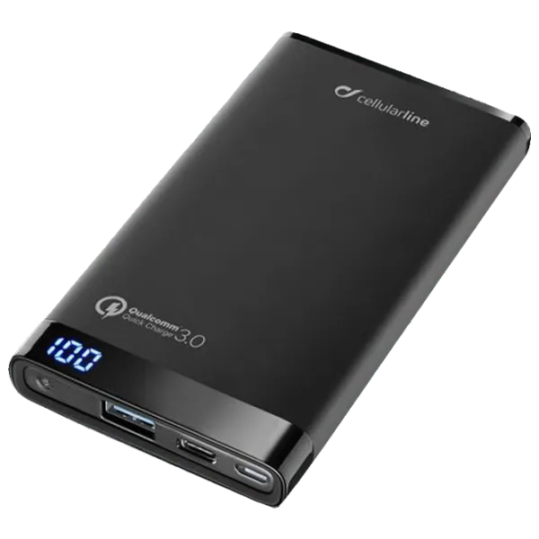 Power Bank Cellularline FreePower Manta Pro 8000 mAh/ Black photo 1 Power Bank Cellularline FreePower Manta Pro 8000 mAh/ Black photo 1