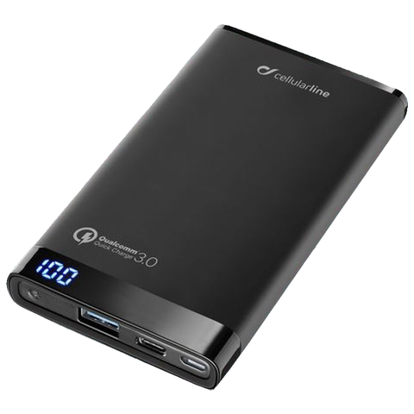 Power Bank Cellularline FreePower Manta Pro 8000 mAh/ Black photo 1 Power Bank Cellularline FreePower Manta Pro 8000 mAh/ Black photo 1