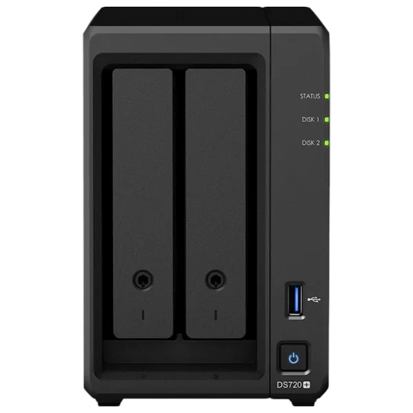 Сетевое хранилище Synology DS720+ Черный photo 1