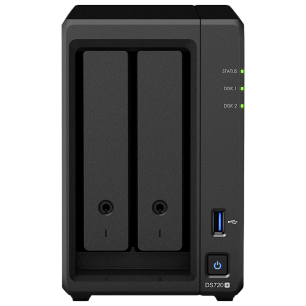 Сетевое хранилище Synology DS720+ Черный photo 1
