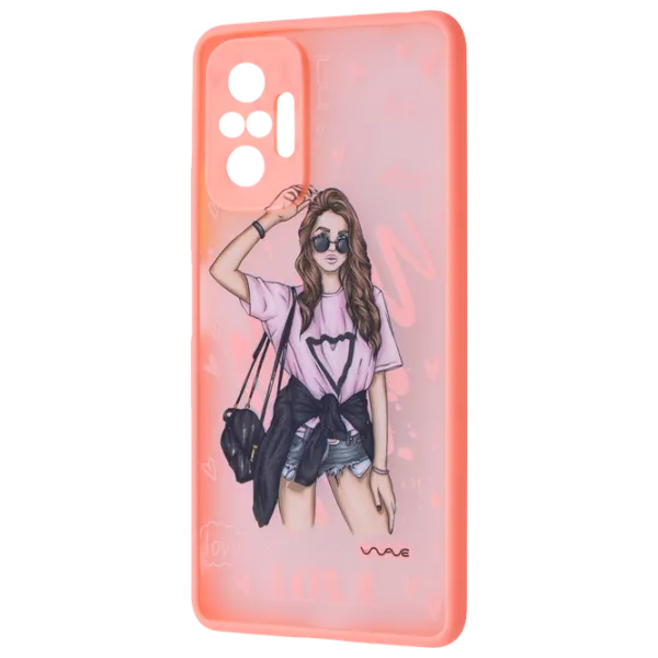 Husă pentru smartphone Xiaomi Redmi Note 10 Pro WAVE/ Back/ TPU/ PC/ Peach Orange photo 1
