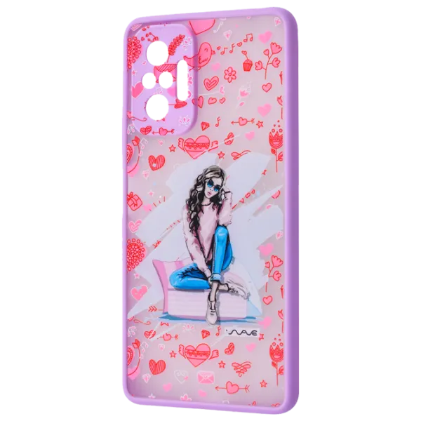 Husă pentru smartphone Xiaomi Redmi Note 10 Pro WAVE/ Back/ TPU/ PC/ Multicolor Pink photo 1