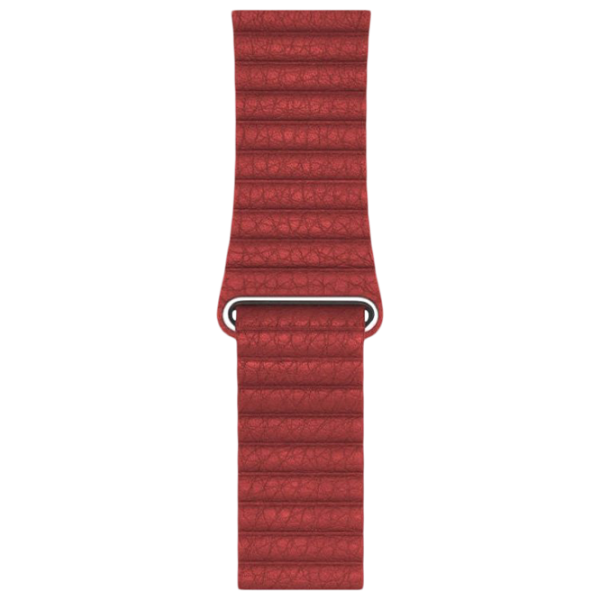 Curelușă Apple Watch Loop Leather/ 42/ 44 mm/ Red Forest photo 1
