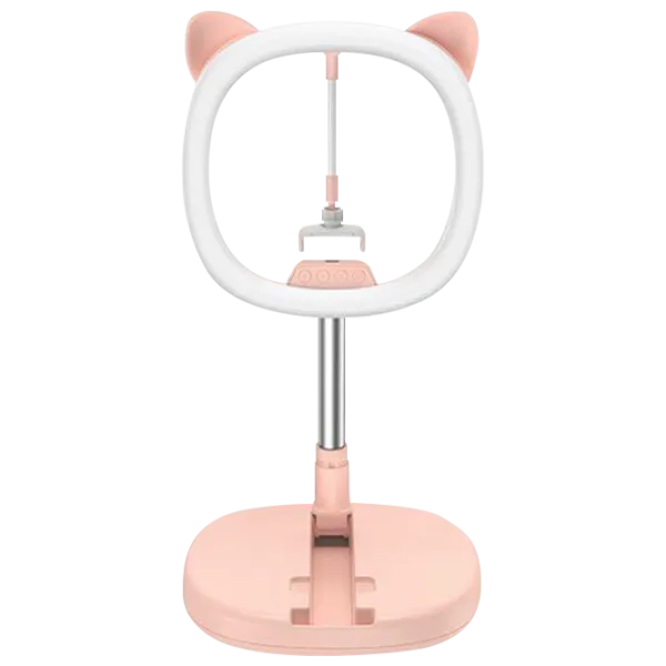 Lampă circulară Remax Live-Stream Holder Pink photo 1