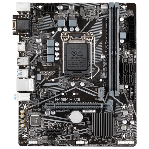 Placă de bază Gigabyte H410M H V3 1.0 mATX/ Intel H410 photo 1