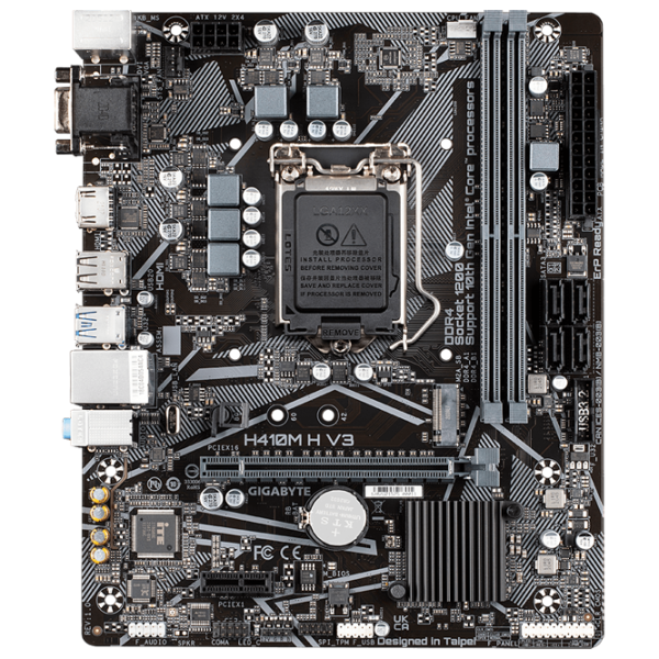 Placă de bază Gigabyte H410M H V3 1.0 mATX/ Intel H410 photo 1