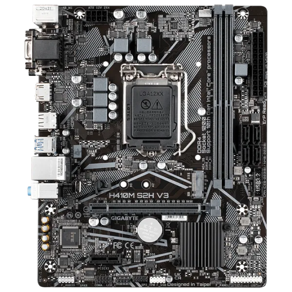 Материнская плата Gigabyte H410M S2H V3 1.0 mATX/ Intel H410 photo 1