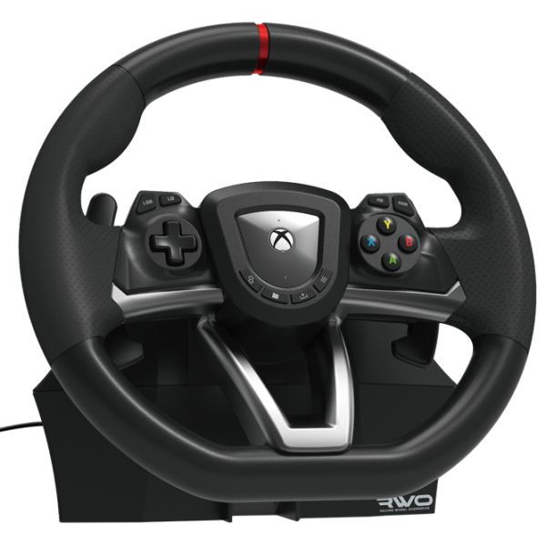 Volan Hori Racing Wheel Overdrive Cu fir/ 15 buttons/ Black photo 1 Volan Hori Racing Wheel Overdrive Cu fir/ 15 buttons/ Black photo 1