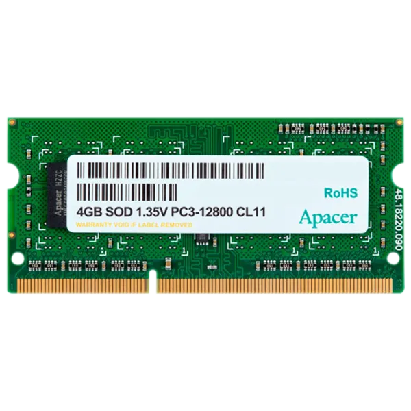 Оперативная память Apacer PC3-12800 SO-DIMM/ DDR3/ 4 ГБ photo 1