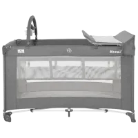 Țarc pentru copii Lorelli Noemi 2l Plus (10080562129) 0 luni - 3 ani/ Gray