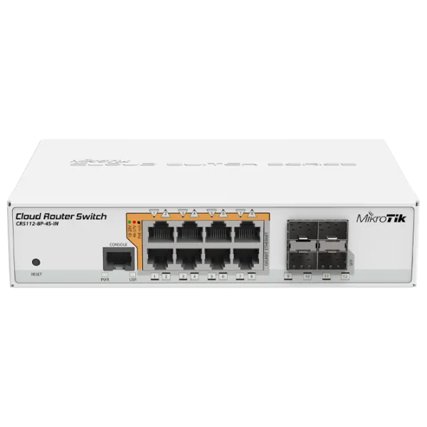 PoE Коммутатор Mikrotik CRS112-8P-4S-IN Белый photo 1