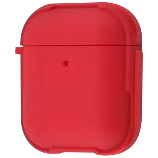 Husă pentru căști Apple AirPods 1/ 2 (Defense Armor) WIWU/ Silicon/ Metal/ Red photo 1