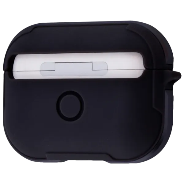 Husă pentru căști Apple AirPods Pro (Defense Armor) WIWU/ Silicon/ Metal/ Black photo 1