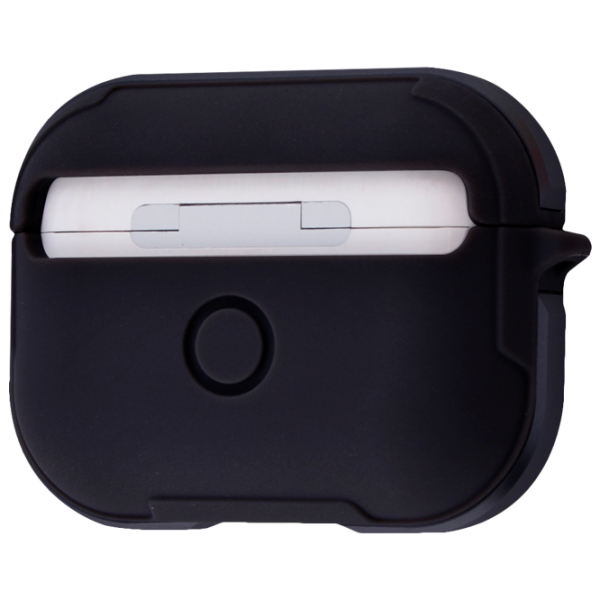 Husă pentru căști Apple AirPods Pro (Defense Armor) WIWU/ Silicon/ Metal/ Black photo 1