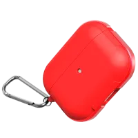 Husă pentru căști Apple AirPods Pro (Defense Armor) WIWU/ Silicon/ Metal/ Red