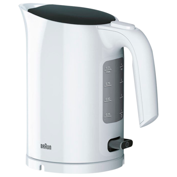 Электрочайник Braun WK3000WH 1л / Скрытый / Белый photo 1