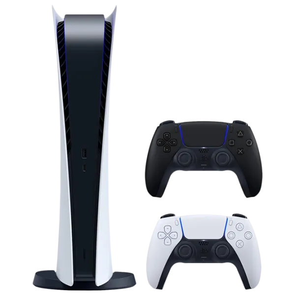 Sony PlayStation 5 Digital Edition + Black Extra DualSense Белый photo 1