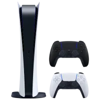 Sony PlayStation 5 Digital Edition + Black Extra DualSense Белый