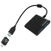 Адаптер Hub Pazzimo BD117604 USB Type-A/ Черный