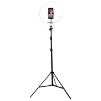 Штатив с круглой лампой Vidlok Selfie Ring Light 304 мм Черный