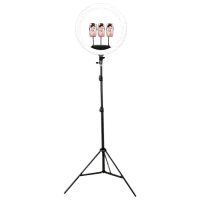Штатив с круглой лампой Vidlok Selfie Ring Light 457 мм Черный