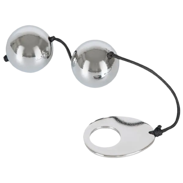 Вагинальные шарики Bad Kitty Metal Love Balls (2шарика) Серебристый photo 1