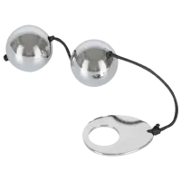 Вагинальные шарики Bad Kitty Metal Love Balls (2шарика) Серебристый