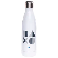 Бутылка для воды фан Paladone Playstation Белый